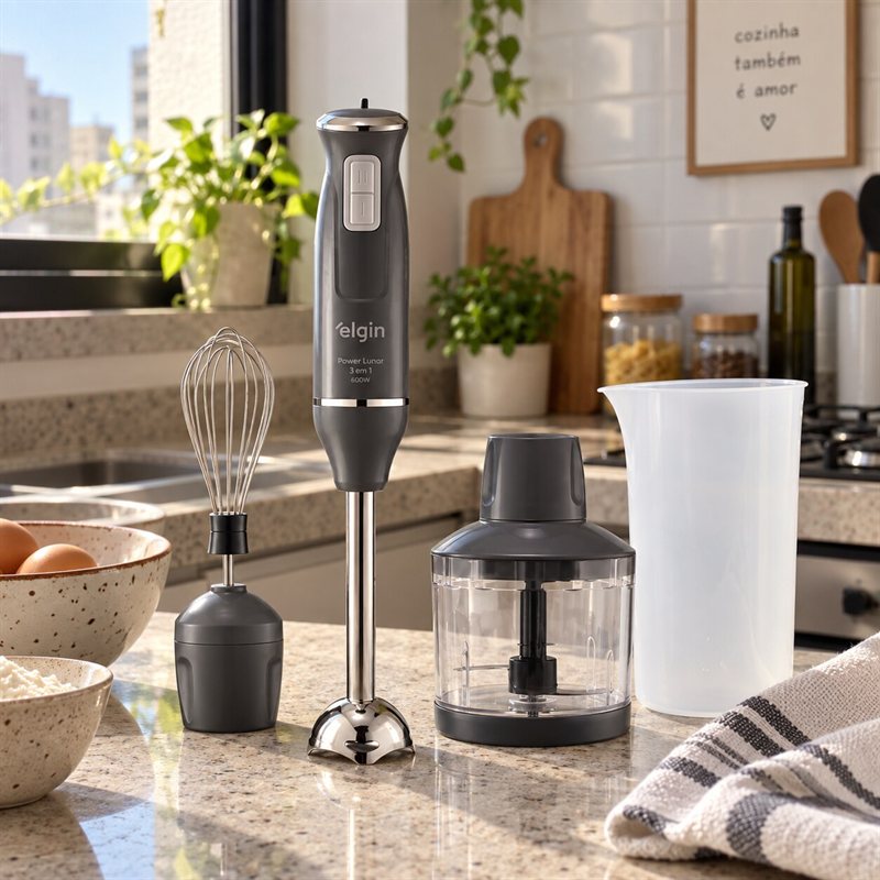 Elgin Mixer Power Inox Lunar 3 em 1